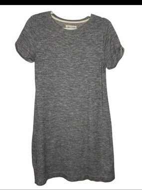 LOU & GREY Sz S Gray Short Sleeve Women’s Jersey shirt Dress